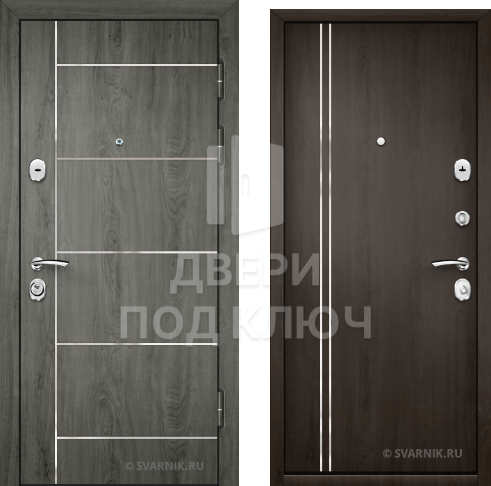 Входная утепленная дверь на дачу ДПК-10108