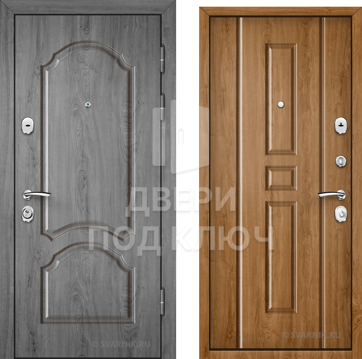 Входная утепленная дверь в офис ДПК-9994
