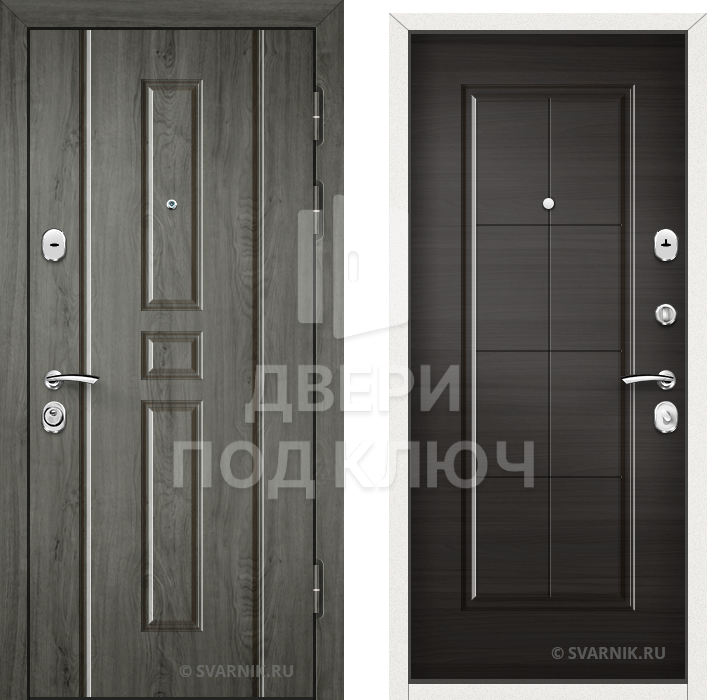 Входная утепленная дверь в офис ДПК-9946