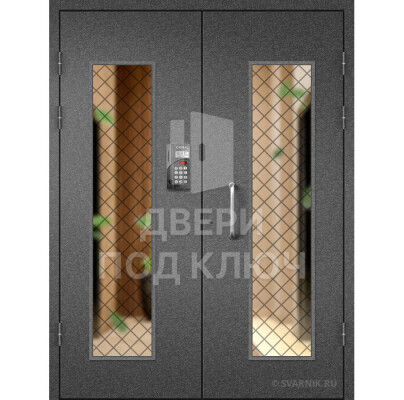 Подъездная железная дверь с порошковым окрасом ДПК-13700